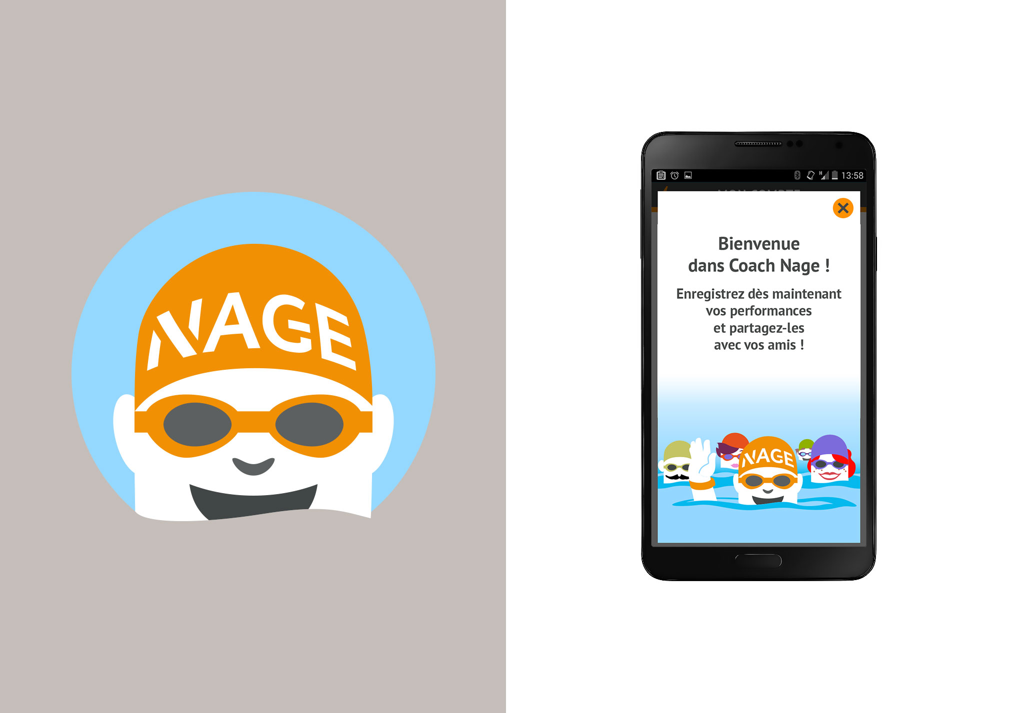 Application mobile Coach Nage