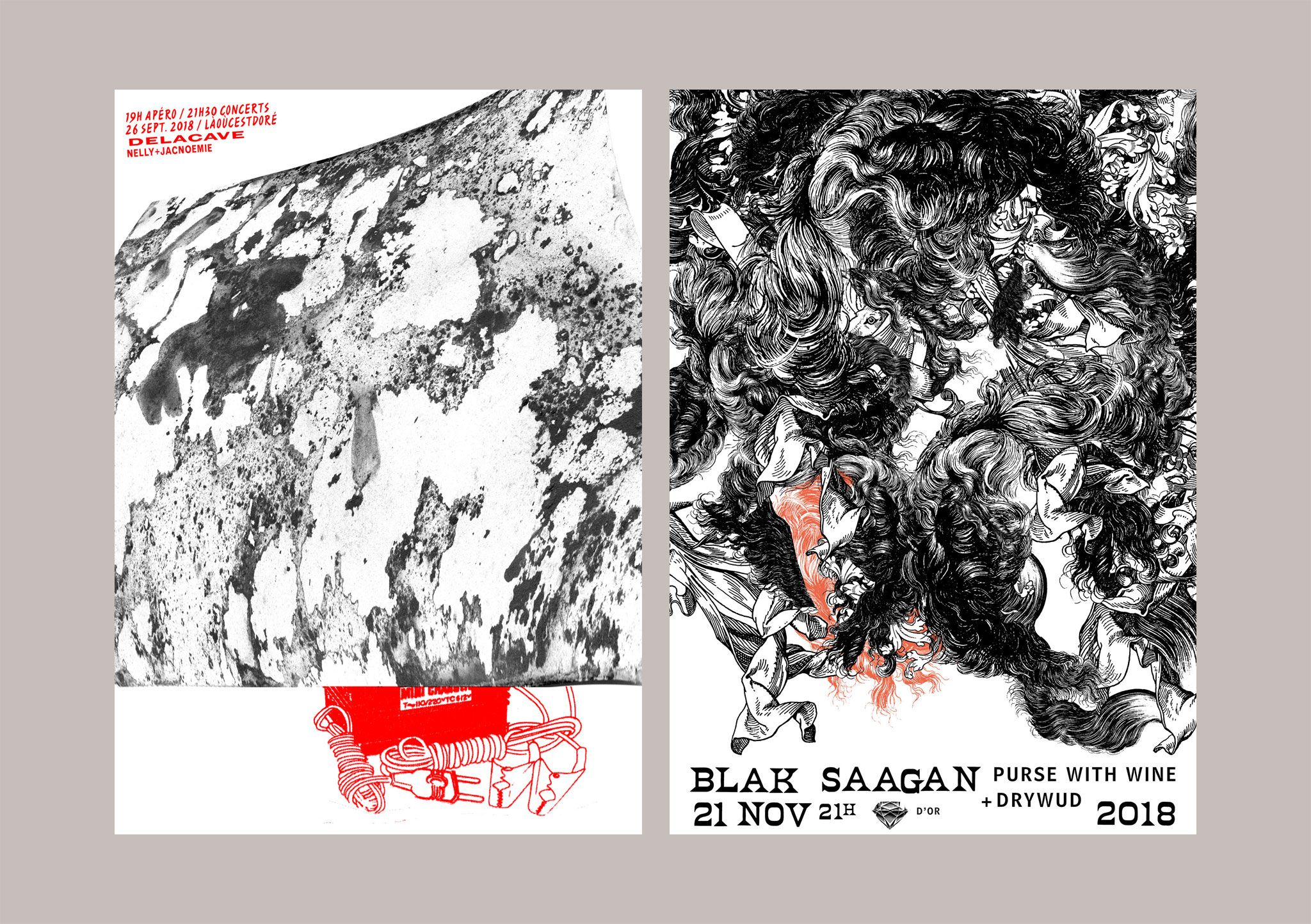 posters Blak Saagan & Delacave