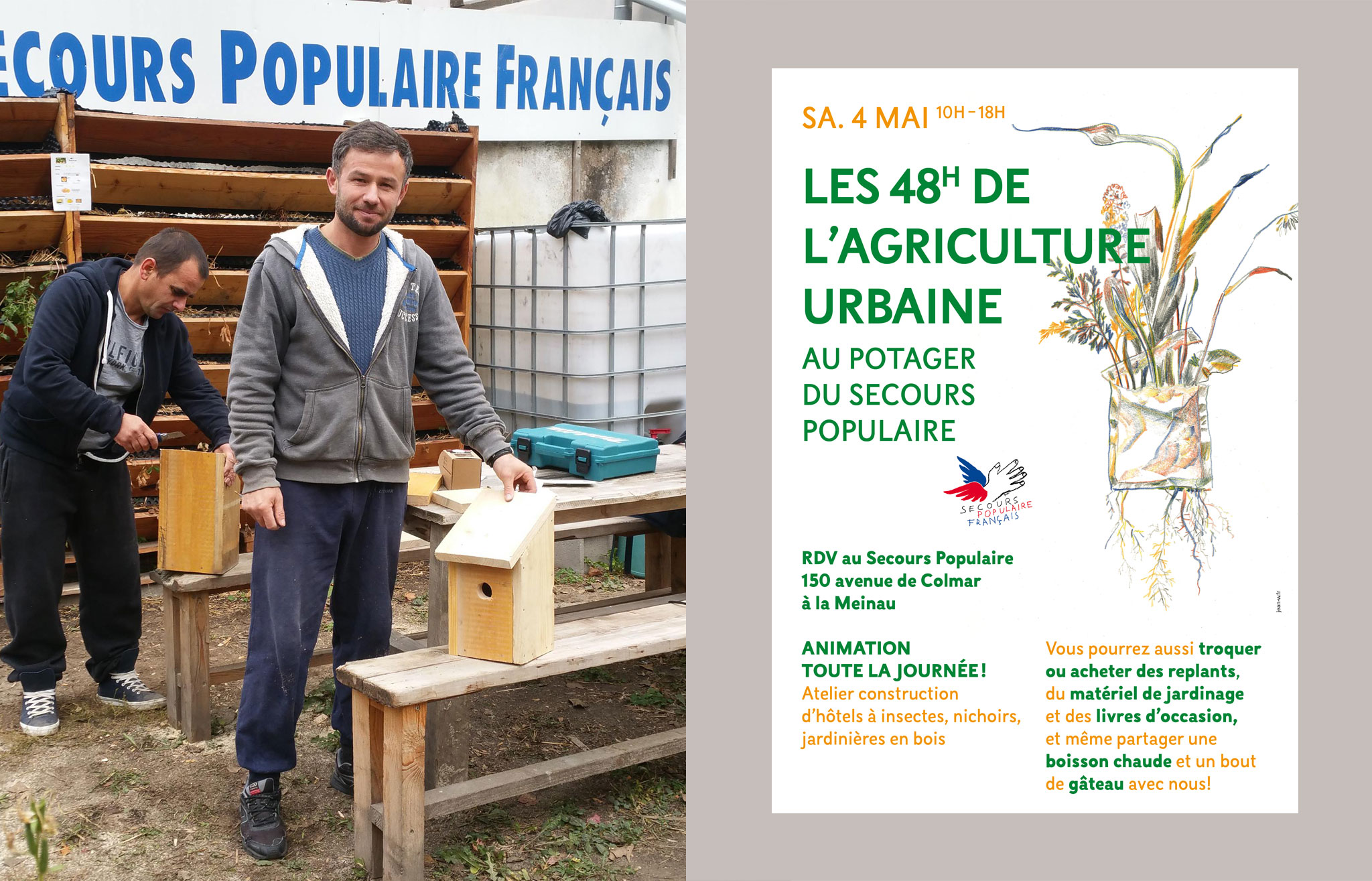 Potager du Secours populaire Strasbourg